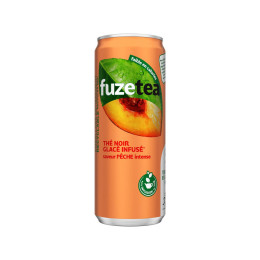 Fuze Tea Thé glacé Pêche Intense Canette Slim 33cl x24