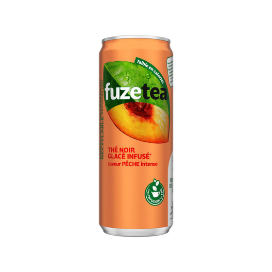 Fuze Tea Thé glacé Pêche Intense Canette Slim 33cl x24