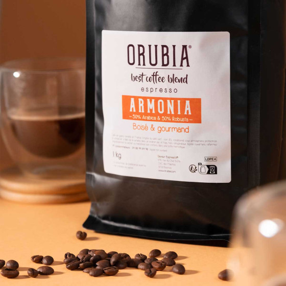Café en Grains Orubia Armonia - 32 paquets - 32 Kg