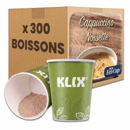 Gobelet Pré-dosé non-operculé compatible KLIX Cappuccino Noisette - 300 boissons