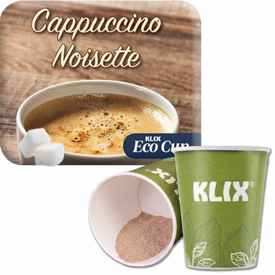 Gobelet Pré-dosé non-operculé compatible KLIX Cappuccino Noisette - 15 boissons