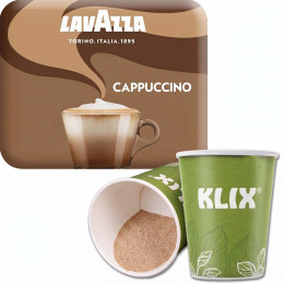 Gobelet Pré-dosé non-operculé Lavazza compatible KLIX Cappuccino - 15 boissons