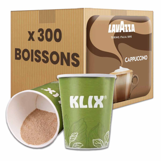 Gobelet Pré-dosé non-operculé Lavazza compatible KLIX Cappuccino - 300 boissons