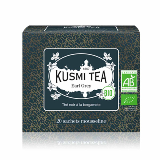 Thé Noir Bio Kusmi Tea Earl Grey - 20 sachets