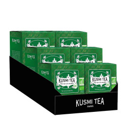 Thé Vert Bio Kusmi Tea Menthe - 6 boîtes - 120 sachets