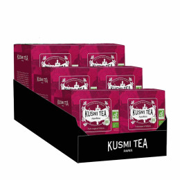 Infusion Bio Kusmi Tea AquaRosa - 6 boîtes - 120 sachets
