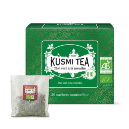 Thé Vert Bio Kusmi Tea Menthe - 20 sachets