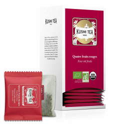 Thé Noir 4 Fruits Rouges Bio Kusmi Tea - 25 sachets enveloppés