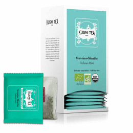 Infusion Verveine-Menthe Poivrée Bio Kusmi Tea - 25 sachets enveloppés