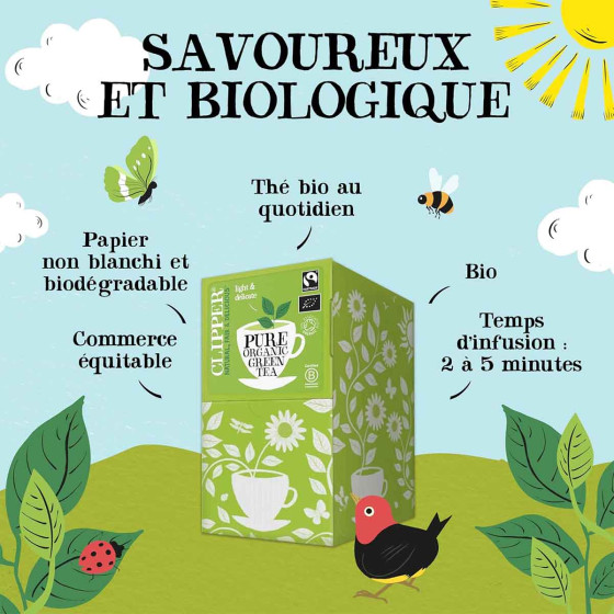 Thé Vert Bio Clipper Vert Nature - 250 sachets