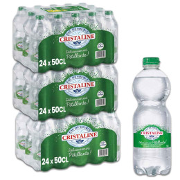 Bouteille d'eau gazeuse Cristaline Pétillante 50cl x72