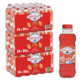Bouteille d'eau Cristaline Fraise 50cl x72