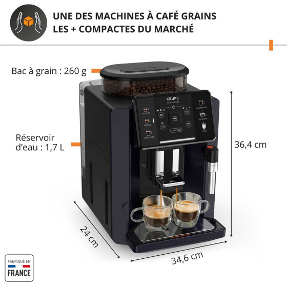 Krups Sensation Bleu Noir EA910B10
