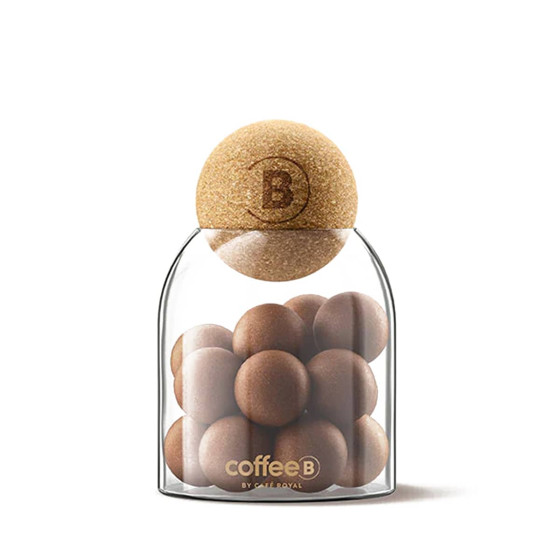 Bocal en verre CoffeeB - 18 boules + 1 pince