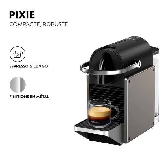 Machine Nespresso Krups Pixie Titane YY5290FD