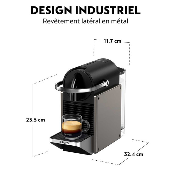 Machine Nespresso Krups Pixie Titane YY5290FD