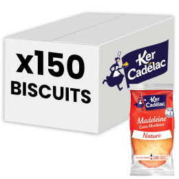 Madeleine Nature extra moelleuse Ker Cadélac - 150 madeleines emballées individuellement