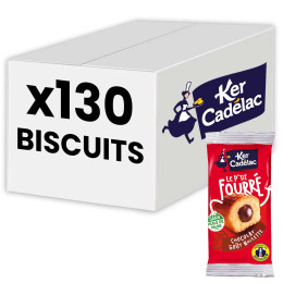 P'tit fourré Chocolat Noisette Ker Cadélac - 130 gâteaux emballés individuellement