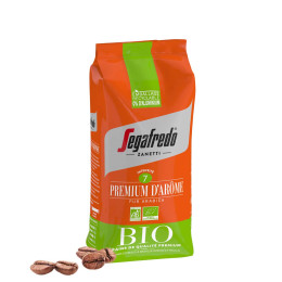 Café en Grains Bio Segafredo Premium d'Arôme Pur Arabica - 500 gr