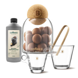 Pack Accessoires CoffeeB - Bocal + Pince + Détartrant + Tasses
