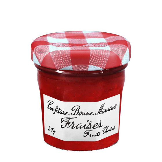 Confiture Bonne Maman Fraise 30 gr - Carton de 60 mini pots en verre