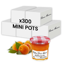 Confiture Abricot Bonne Maman 30 gr - 300 mini pots en verre