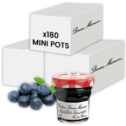 Confiture Myrtille Bonne Maman 30 gr - 180 mini pots en verre