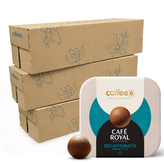 Boule de café CoffeeB Café Royal Decaffeinato - 30 boites - 270 boules