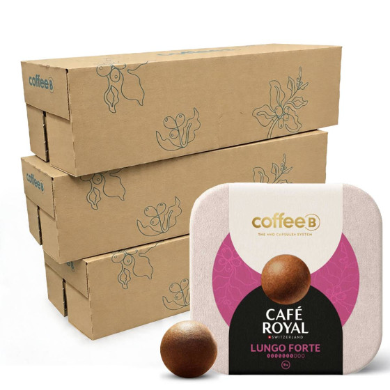 Boule de café CoffeeB Café Royal Lungo Forte - 30 boîtes - 270 boules
