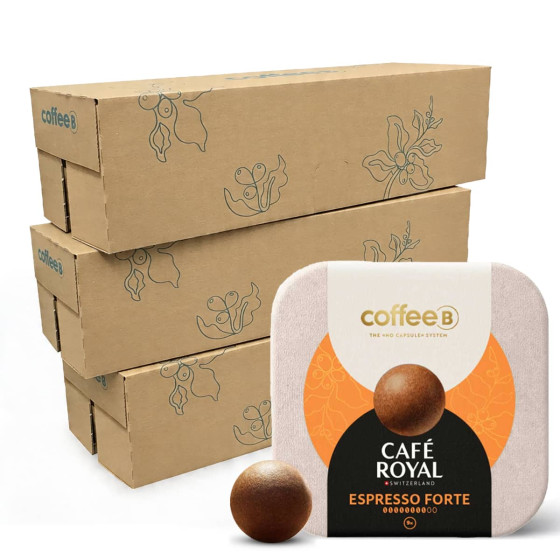 Boule de café CoffeeB Café Royal Espresso Forte - 30 boites - 270 boules