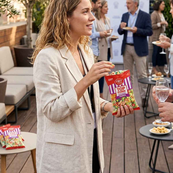 Pop-Corn Sucré Coloré Frit Ravich 35g - 3 cartons - 108 paquets