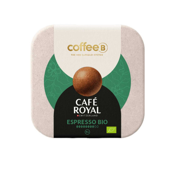 Dosette de café CoffeeB Café Royal Espresso Bio - 10 boites - 90 boules de café