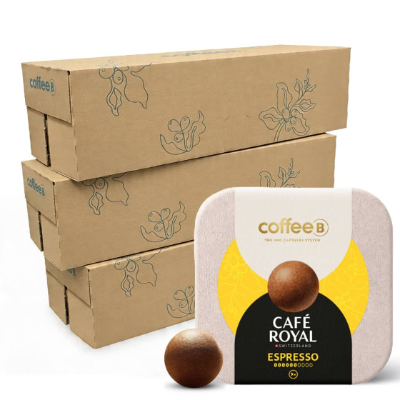 Boule de café CoffeeB Café Royal Espresso - 30 boites - 270 boules
