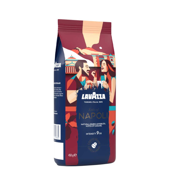 Café en Grains Lavazza Tales of Napoli - 3 paquets - 1,35 Kg