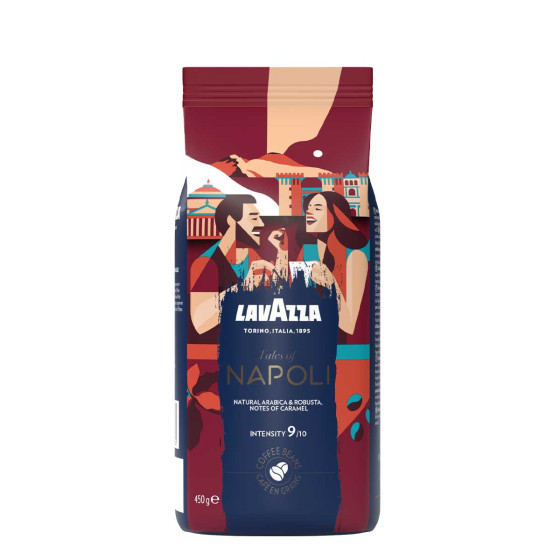 Café en Grains Lavazza Tales of Napoli - 3 paquets - 1,35 Kg
