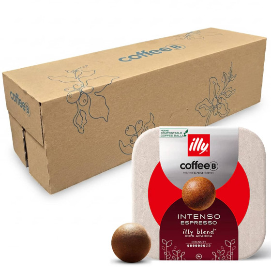 Boule de café CoffeeB illy Intenso Espresso - 10 boîtes - 90 boules