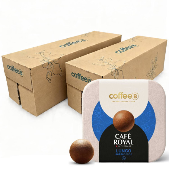 Boule de café CoffeeB Café Royal Lungo - 20 boites - 180 boules