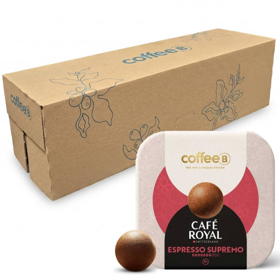 Boule de café CoffeeB Café Royal Espresso Supremo - 10 boites - 90 boules