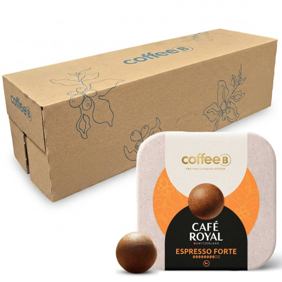 Boule de café CoffeeB Café Royal Espresso Forte - 10 boites - 90 boules