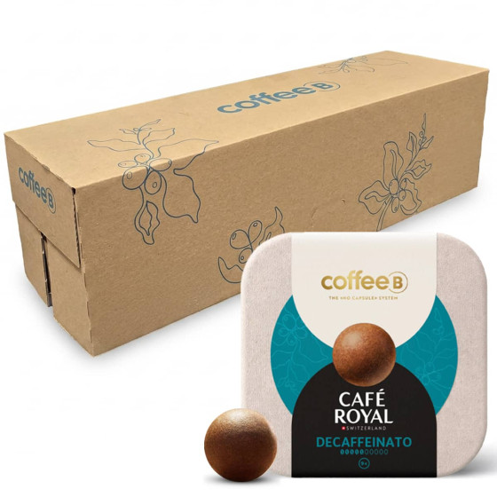 Boule de café CoffeeB Café Royal Decaffeinato - 10 boites - 90 boules