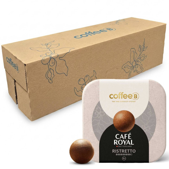 Boule de café CoffeeB Café Royal Ristretto - 10 boites - 90 boules