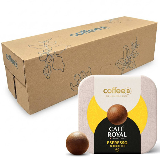 Boule de café CoffeeB Café Royal Espresso - 10 boites - 90 boules
