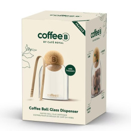 Bocal en verre CoffeeB - 18 boules + 1 pince