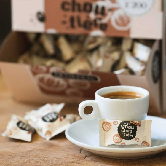 Noisette Torréfiée & Caramélisée La Chouchoutière - Boite distributrice de 200 chouchous