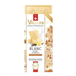 Tablette de Chocolat Blanc Pointe de Vanille Villars Héritage 1901 - 100 gr