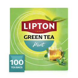Coffret de Thé Vert Menthe Lipton - 100 sachets