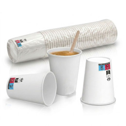 Gobelet carton 15 cl (6oz) Blanc - 1000 gobelets