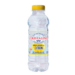 Bouteille d'eau Cristaline Citron 50cl - Pack de 24 bouteilles