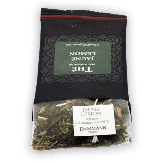 Thé Vert Dammann Frères Jaune Lemon - 24 sachets enveloppés