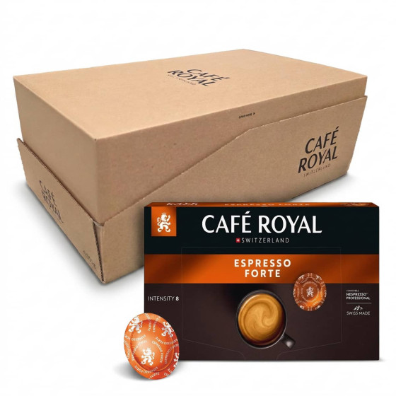 Capsule Nespresso Pro Compatible Café Royal Espresso Forte - 6 boites - 300 capsules